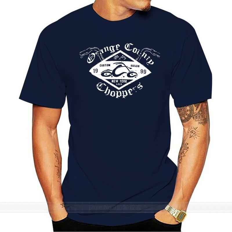 men summer cotton t shirt Official OCC T Shirt Orange County Choppers Custom Build BARS Cycle All Sizes male brand teeshirt