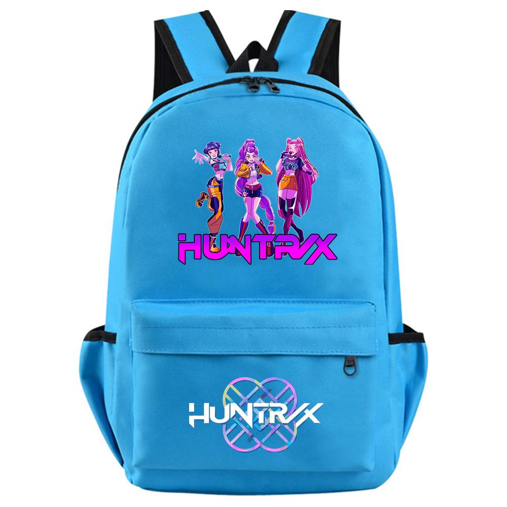 Anime Cartoon K-Pop Demon Hunters Printed Backpack for Teenager Student Girl Boy Bookbag Schoolbag Women Large Capacity Waterproof Travel Bag Gift