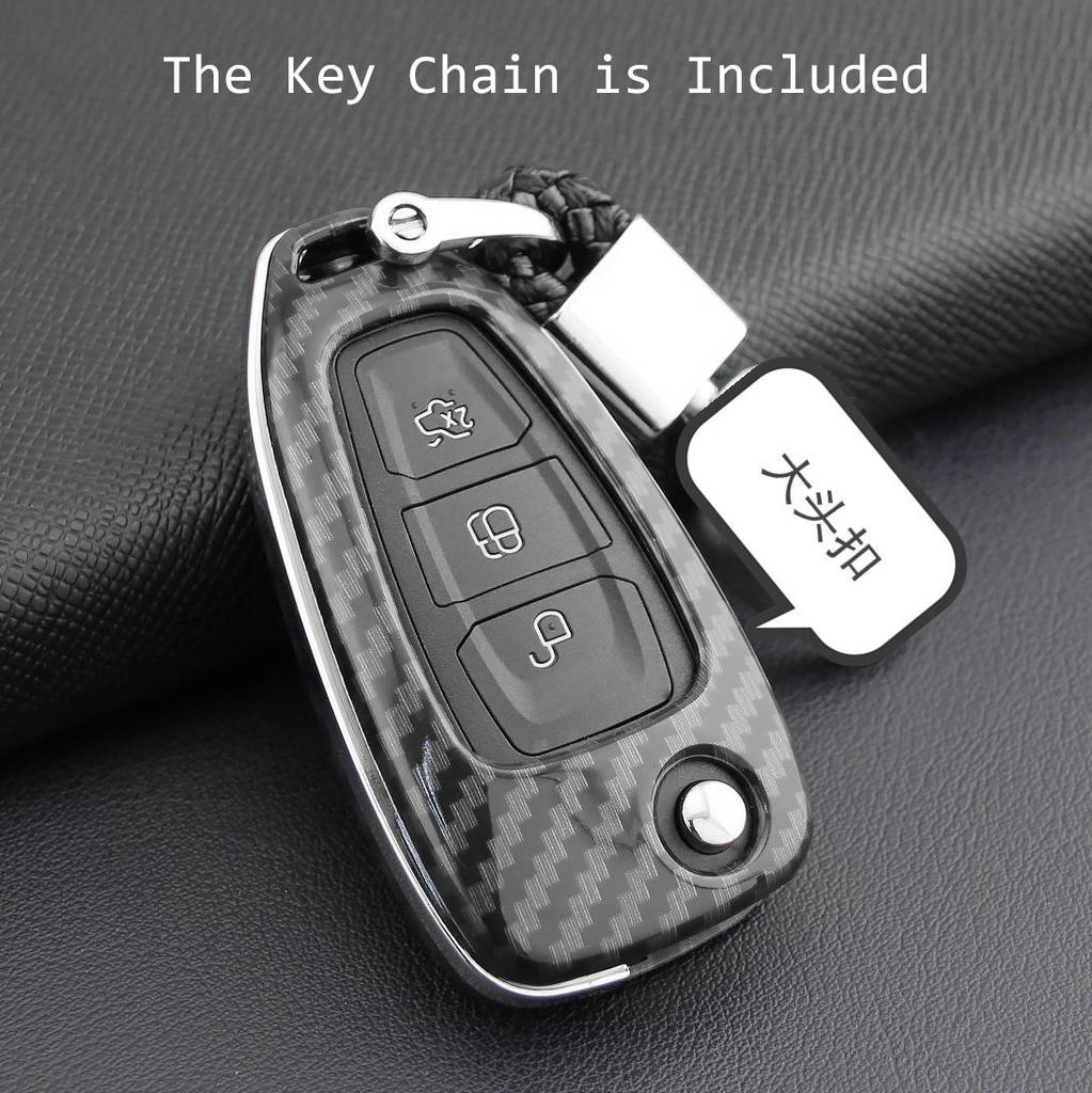 Ford Focus Carbon Fiber Key Shell Protective Cover 2013-2019