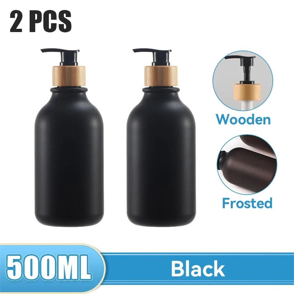 500ml Soap Dispenser Refillable Plastic Shoulder Bottle with Lotion Pump Shampoo Shower Gel Bottles Refillable Lotion Liquid