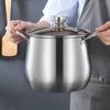 Кастрюля с противоожоговой ручкой, большая емкость для приготовления пищи, бытовая кастрюля для супа, отели