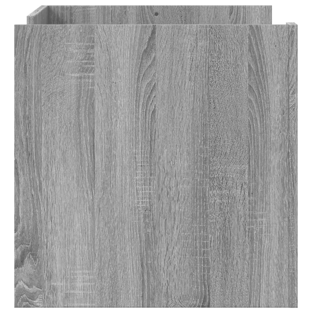 Coffee Table Gray Sonoma 80 x 50 x 50 cm Particleboard