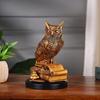 22.35 Cm Owl of Wisdom Figurine Symbol of Knowledge, Insight, Protection Perfect Gift for Students, Scholars, Home Décor for Living Room, Office