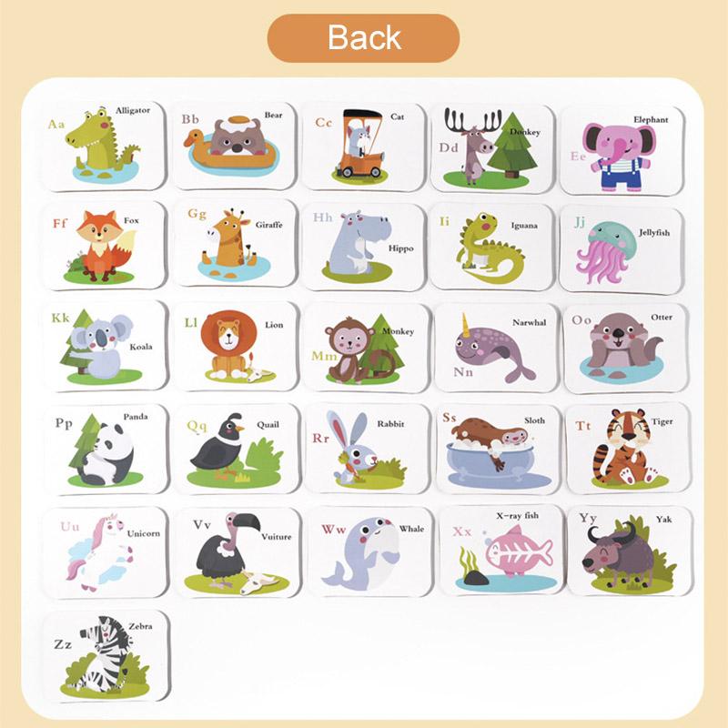 Монтессори Деревянная Игра Сложи Слово Карточка для Распознавания Букв Игры на Сопоставление Обучение в Раннем Возрасте Обучающие Игрушки для Детей