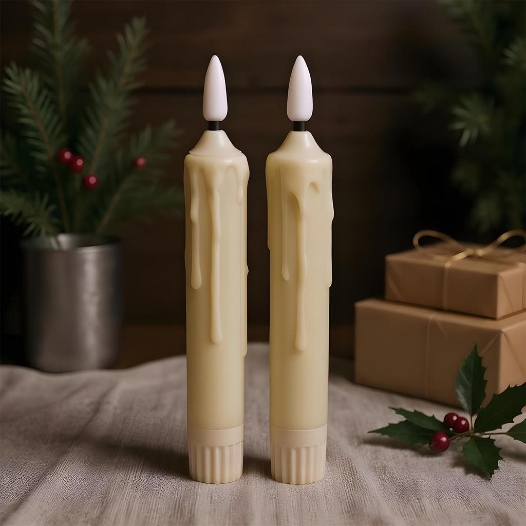 Flameless Candles 6-Piece Electronic Decor Lights Flickering Flameless Candles For Halloween Wedding Christmas Home Outdoor
