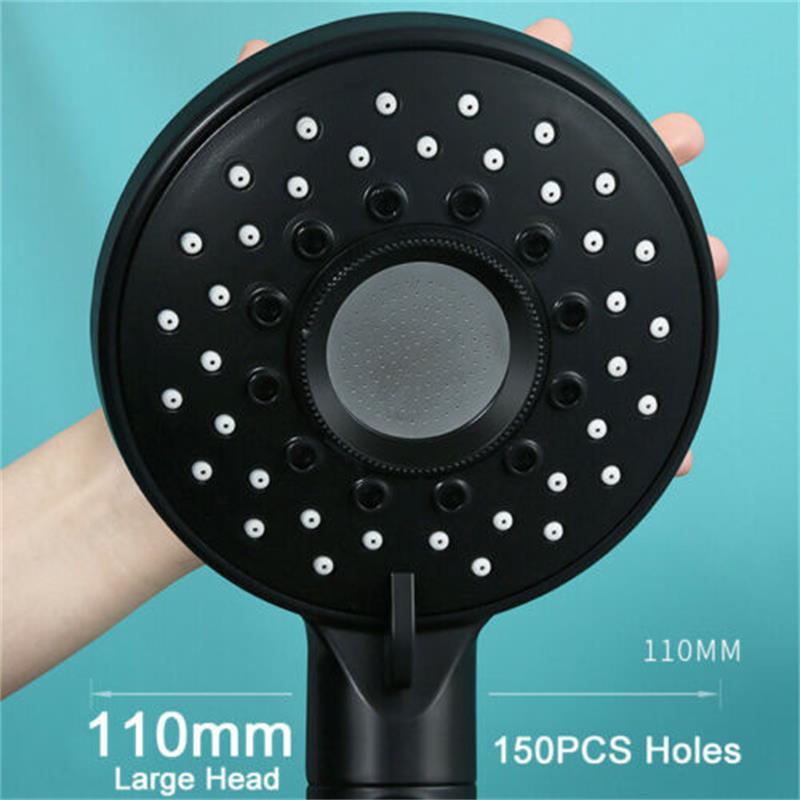 Душевая головка высокого давления, 5 режимов, 11 см, большие хромированные головки для трубок, экономия воды