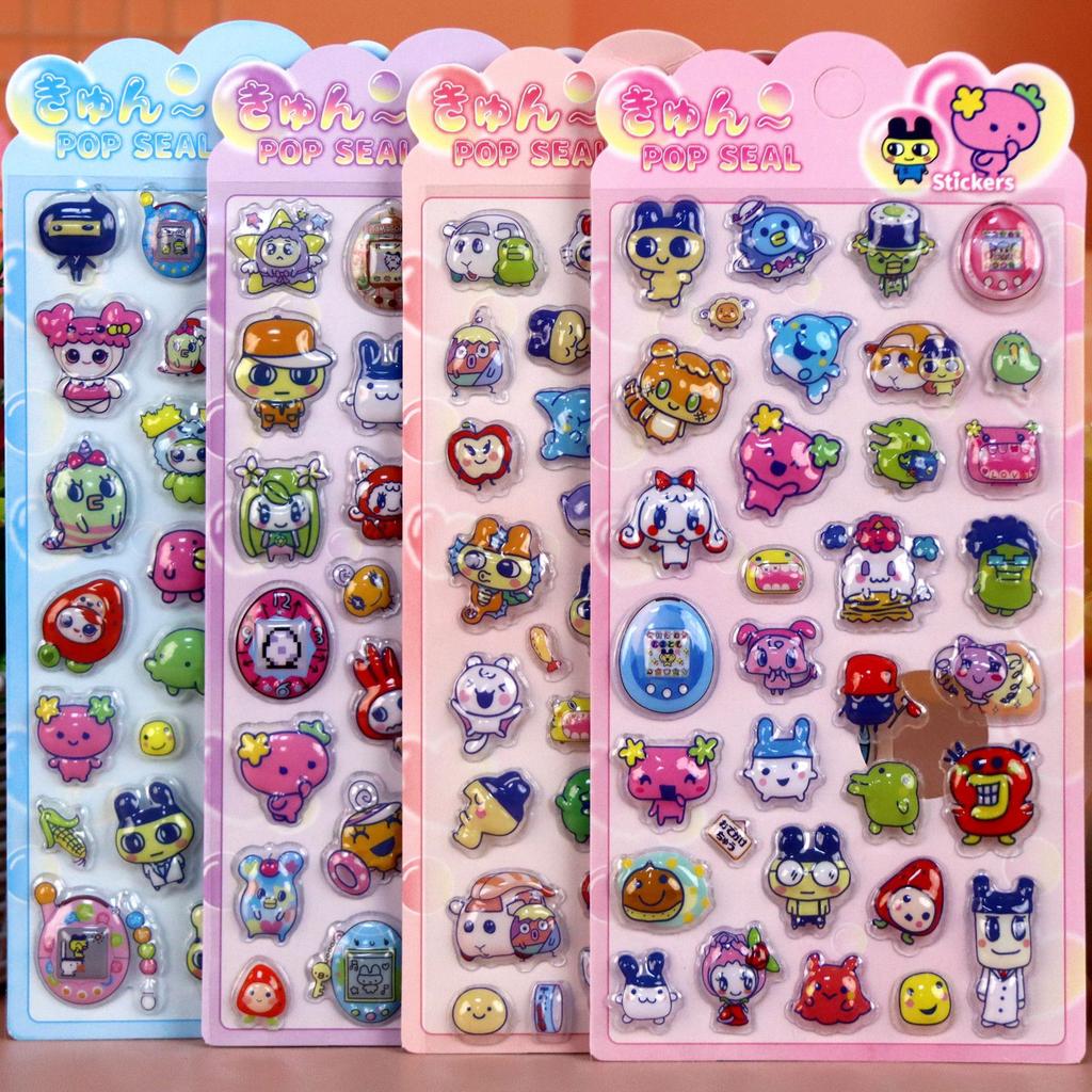 2026 Hot Cartoon Anime Decor Stickers - 3D Relief Hollow Waterproof Decals for Kids Laptop & Anime Fans Gift Presents Gifts