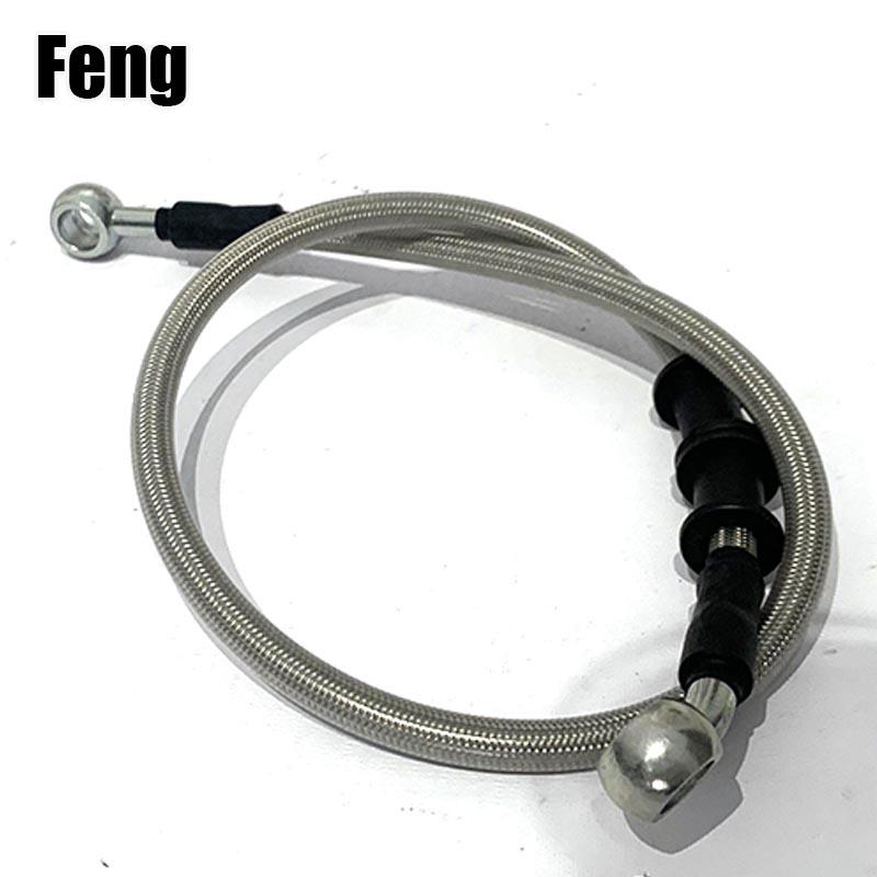 HQ Universal Brake Pipe Brake Line Motorcycle Modification Brake Hose 40-80cm Disc Brake Oil Pipe Brake Steel Throat Brake Pipe