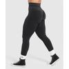 Gymshark Бесшовные леггинсы Glute Boost Black Asphalt Grey B8a7m Bccj