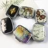1pcs Metal Butterfly Pill Boxes Square Pill Boxes Portable Organizer Medicine Case Splitters Pill Candy Jewelry Case Box