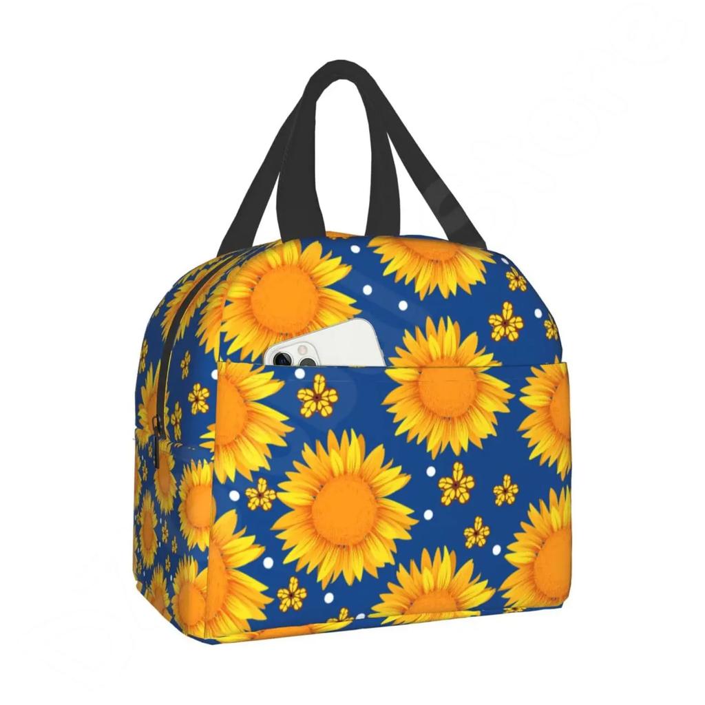 Сумка для ланча «Подсолнух» You Are My Sunshine, изолированный ланч-бокс, охладитель, термонепроницаемая многоразовая сумка-тоут для женщин, работы, пикника