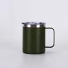 12oz Stainless Steel Vacuum Insulated Travel Mug With Handle Leakproof Coffee Cup Office Home Outdoor Use