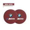 2PCS Suede Car Coaster Water Cup Slot Non-Slip Pad For BMW Performance X1 X3 X5 E39 E46 E90 F20 E60 F30 M3 M5
