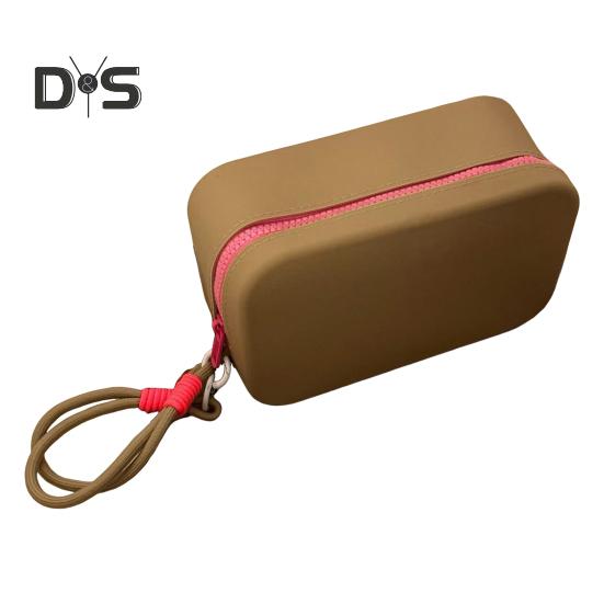 Силиконовая сумка для хранения большой емкости, водонепроницаемая застежка-молния, портативная косметичка, органайзер для косметики