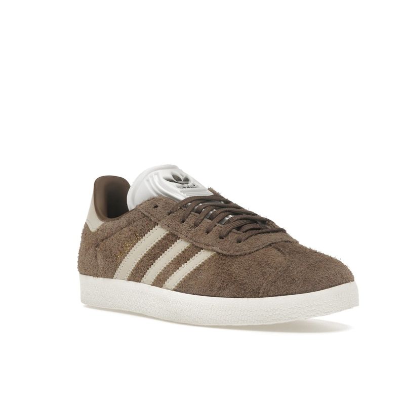Adidas Кроссовки женские Gazelle Earth Strata коричневые Wonder-White Off-White IG4392