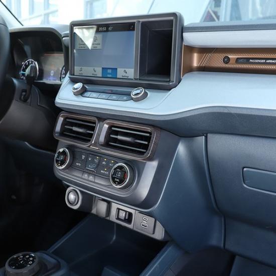 ABS Grain Interior Center Dashboard AC Air Vent Cover For Ford Maverick -23