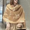 Luxury Winter Two-Sided Print Cashmere Scarves Women High Quality Thicken Wrap Shawl Ladies Pashmina Scarf Big Size 185*65Cm
