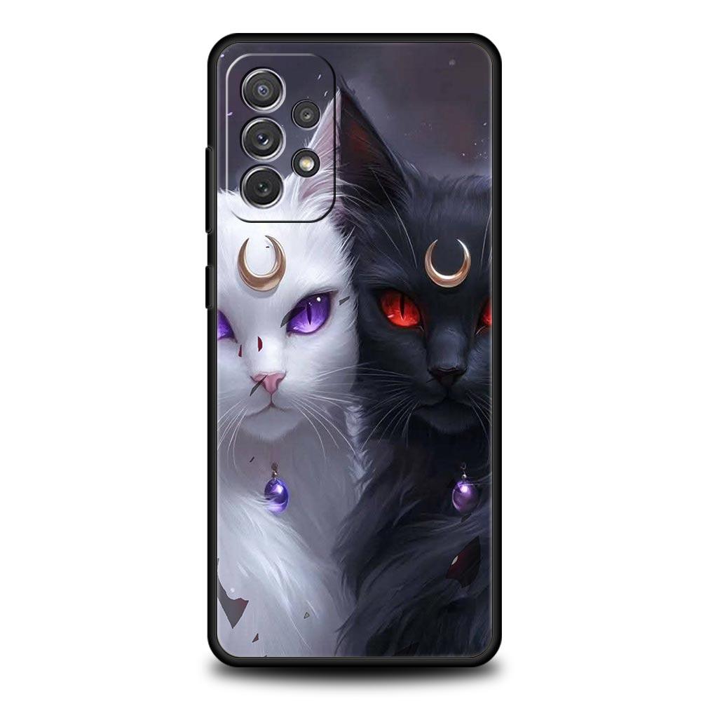 Мультяшный чехол для телефона Samsung Galaxy A55 A35 A17 A07 A15 A13 A25 A51 A71 A72 A73 A32 A52 A52S A41 5G Мягкий ТПУ корпус Fundas