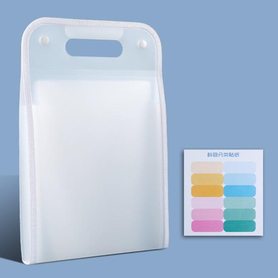 Expanding File Folder 13 Pockets Accordion File Organizer with Handle Plastic Clear Document Organizer Hold A4 Letter Size Paper