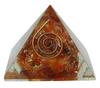 Harmonize Лазурит Оргоновая пирамида с целебным кристаллом, медная чакра, символ медитации, йоги, генератор энергии для гостиной