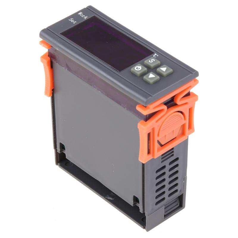 Цифровой светодиодный регулятор температуры Нагрев Градусы Цельсия Термостат Реле Светодиодный выход с датчиком NTC Зонд AC 90-250 В