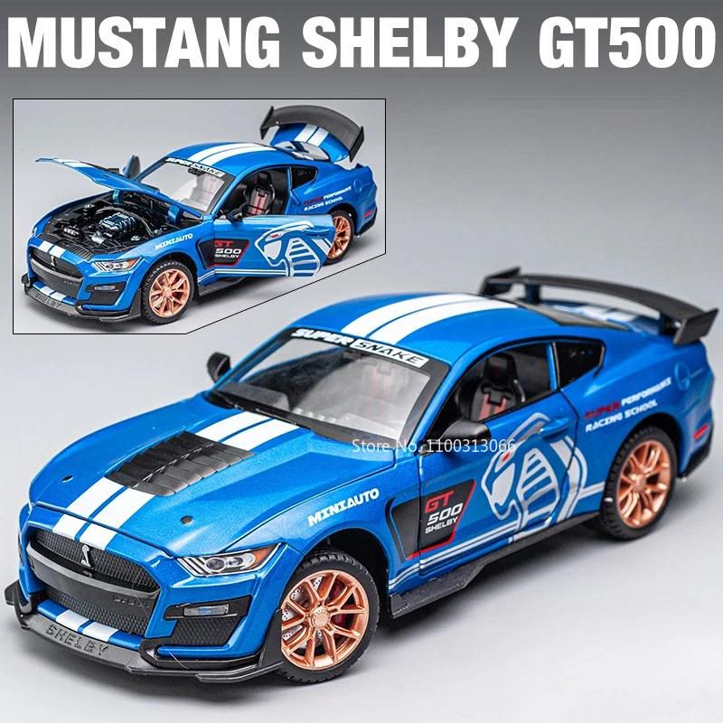 1:24 модели Shelby Cobra 427 GT500 Игрушечные машинки Колеса вращаются Винтажная машина Сплав Резиновые шины Миниатюрные транспортные средства Коллекция для детей Веселье