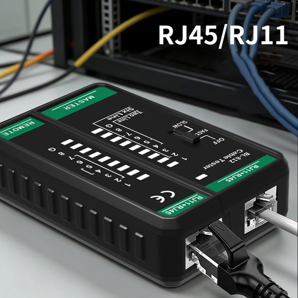 Многофункциональный сетевой кабельный тестер TLP-123A Для кабелей RJ45 Ethernet Инструмент Съемная конструкция Для универсального тестирования