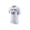 Nike Spurs DeMar DeRozan Letter Print Basketball Sports Crew Neck Short Sleeve T-Shirt Men Tops White BQ1569-110