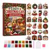 Ornament Faux Diamond Art Advent Calendar 2026, 24 Days DIY Christmas Decoration Hanging Ornaments Kit, Countdown for Holiday Craft Set