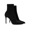 Fashion 2024 New Women High Heels Sock Ankle Boots Black Short Boots Lady Winter Pointed Toe Satin Sexy Shoes for Women Botas Mujer