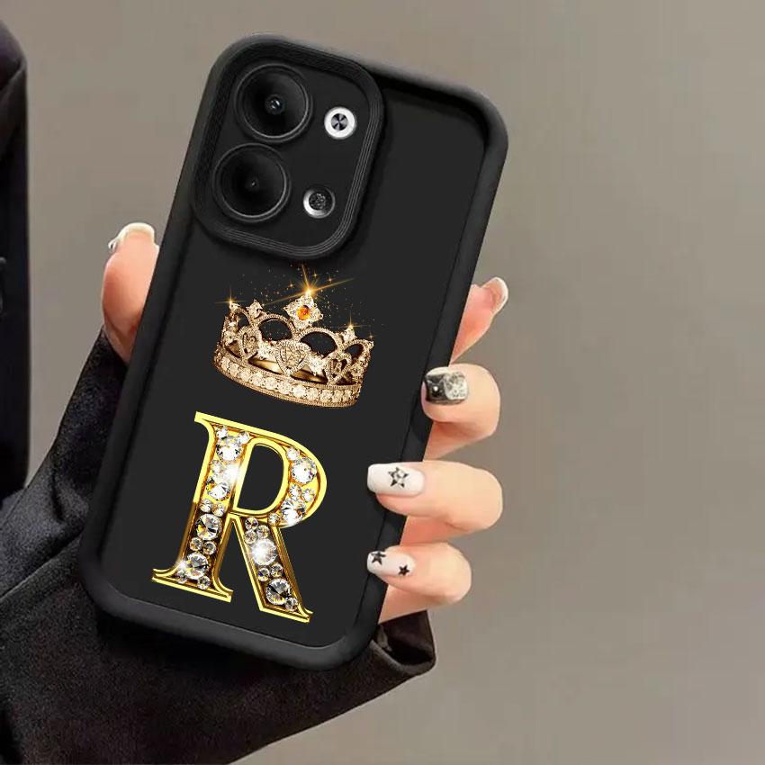 Чехлы для телефона с короной и начальными буквами T W R N для Oppo Reno 14 13 12 11 F 10 5G 6 7 8 Pro Plus Чехол 8T 7Z 8Z 14Pro Ударопрочный Fundas