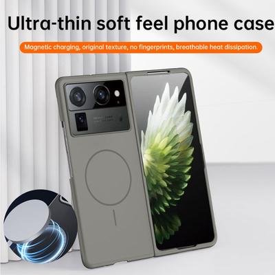 Для Magsafe Ультратонкий Безрамочный Чехол Для Tecno Phantom V Fold2 V Fold Матовый Беспроводная Зарядка Жесткий ПК Ударопрочная Задняя Крышка