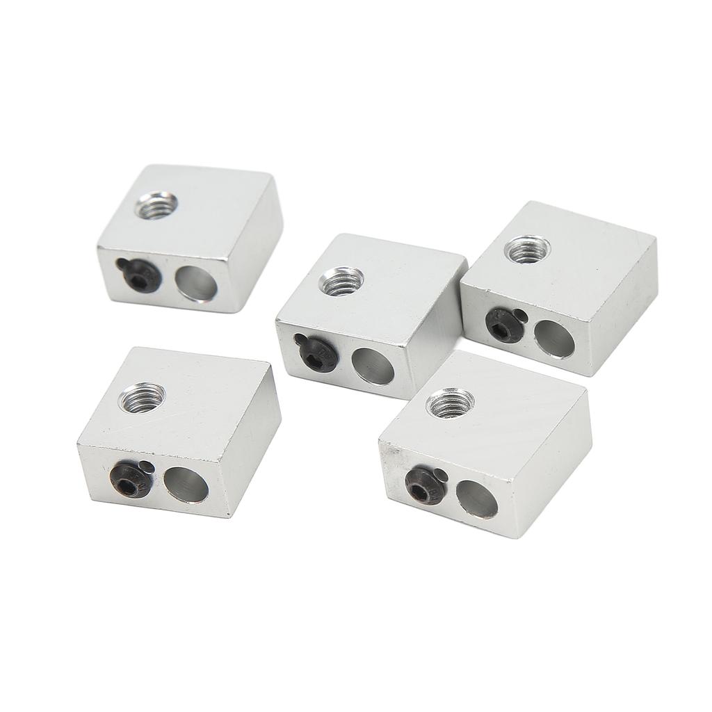 15 Pcs 3D Printer Hotend Kit Stainless Steel Tube Brass Nozzle Heating Block 3D Printer Hotend