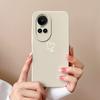 For Oppo Reno10 Pro 5G 8T 5 6 7 8 Lite Pro Phone Case Cover Fashion Camera Protection Liquid Soft Silicone Square Shell Love Heart For Oppo Bumper