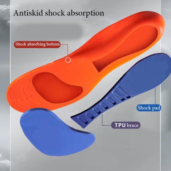 1 пара спортивных стелек, амортизирующие, устойчивые к запахам, дышащие, впитывающие пот, эргономичные стельки для мужчин и женщин, снижающие усталость ног