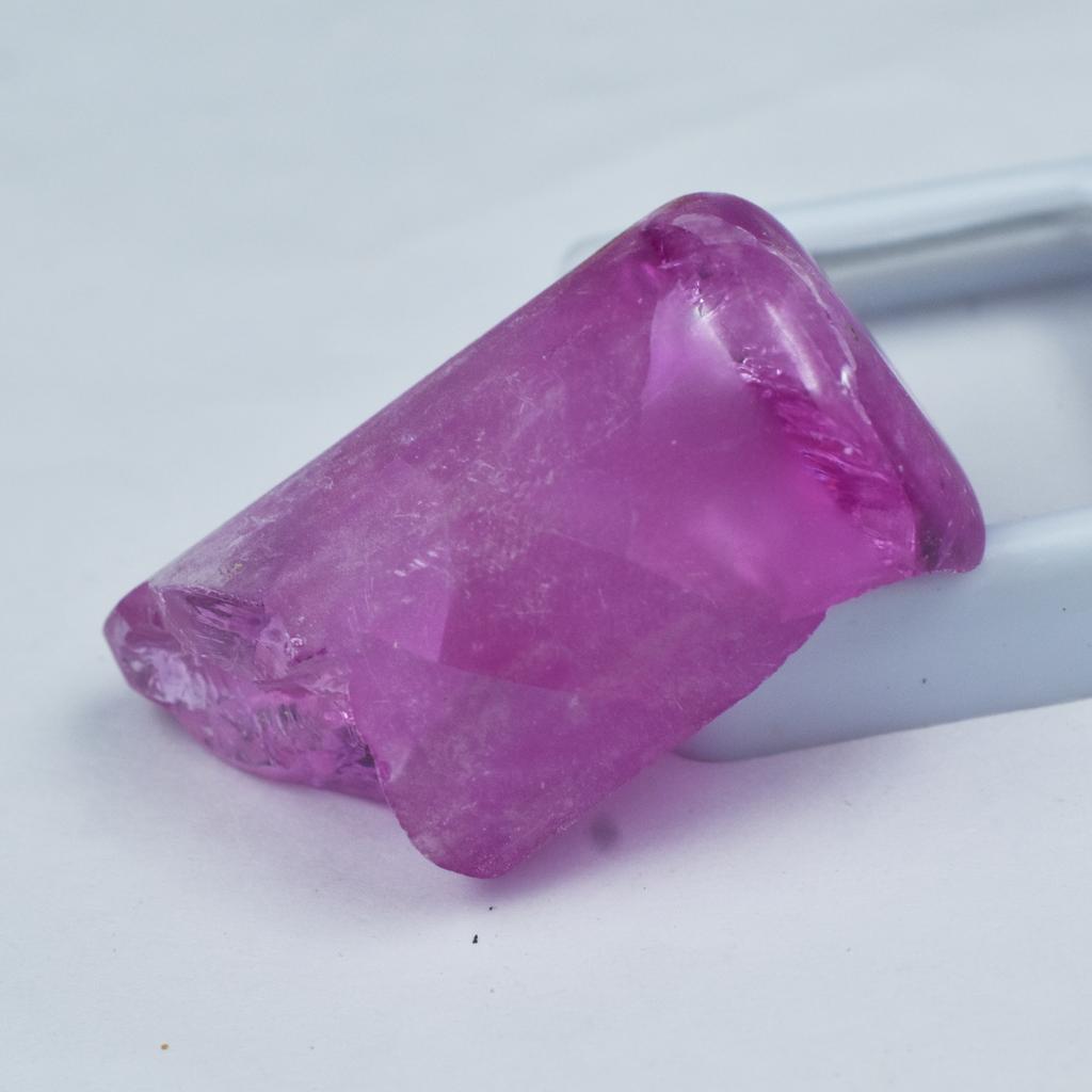 Natural Pink Zircon Loose Gemstone 129.20 ct Raw Uncut Rough for Lapidary and Gem Collections