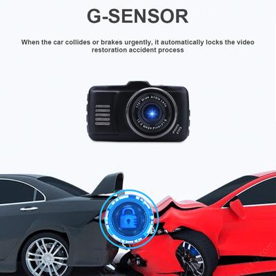 Двойной объектив Скрытая автомобильная камера HD 1080P Ночное видение Запись Авто DVR Циклический видеорегистратор Автомобильные аксессуары