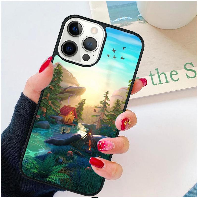 Nature Camping Art Phone Case For iPhone 17 Air 16 pro max 15 14 plus 12 13 Soft Bumper Shell Cover coque