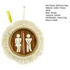 Yousheng Cotton Thread Wooden Bathroom Sign Rustic Restroom Door Men Women Hanging Sign Restaurant Office Hotel Washroom Wall Gender Identification
