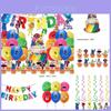 Яркий набор украшений и принадлежностей для детской вечеринки в стиле Roblox Rainbow Friends на день рождения