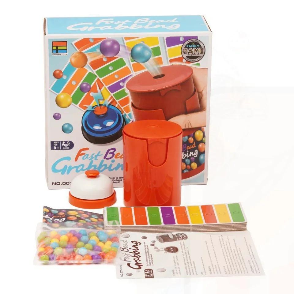 New Match Color Line Bingo Board Games Fun Fast Bead Grabbing Two-Player Game With Bells For Adult Kids Reaction Training Toys