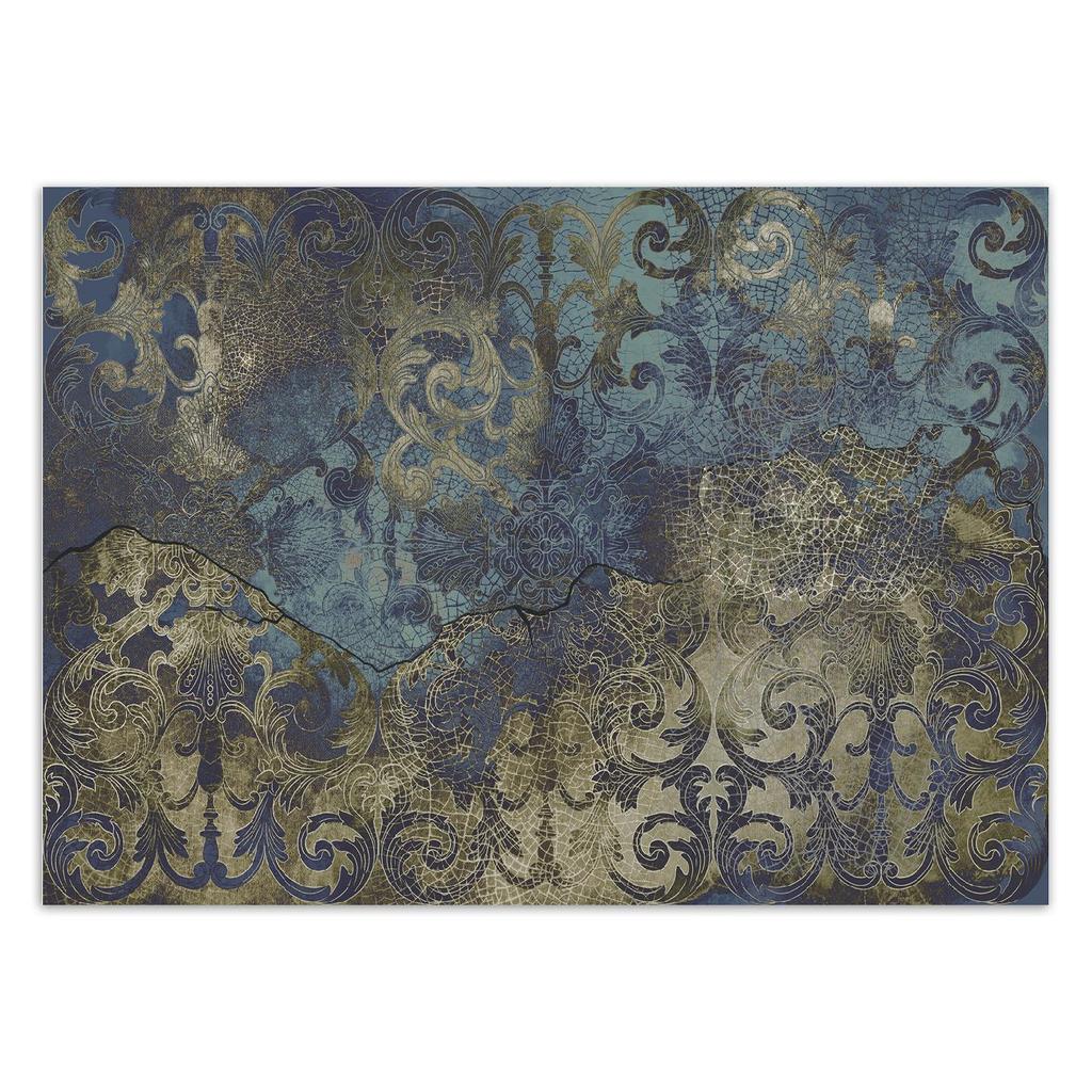 Wallpaper Blue vintage ornament