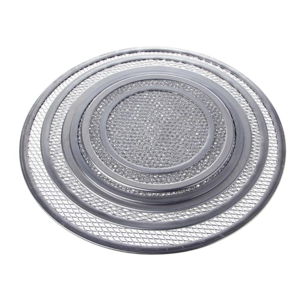 High Quality Bakeware Aluminium Mesh Flat Pizza Screen Kitchen Gadget Baking Tray Net Pizza Tools
