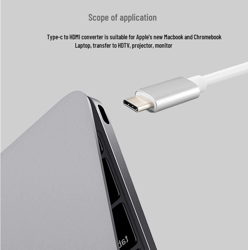 Док-станция-конвертер Type-C на HDMI (гнездо) для MacBook, ноутбука и Switch