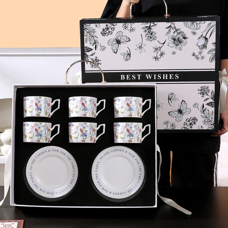 Керамический набор из 4 чашек и блюдец Lujiazui