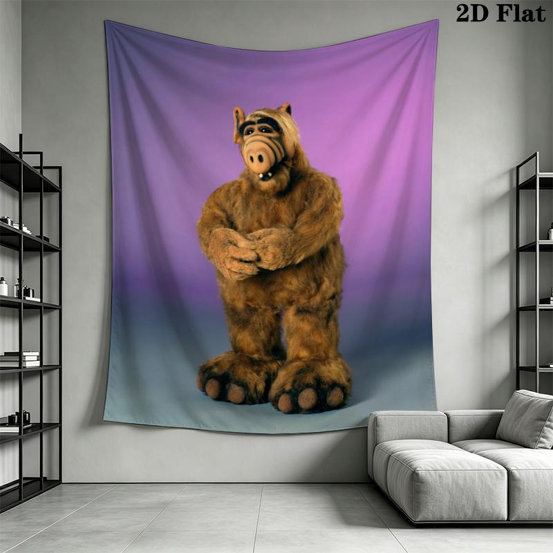 ALF Wall Tapestry Aesthetic Wall Hanging Printed Fabric Blanket Decorative Tapestries for Bedroom Living Room Home Decor