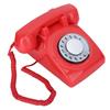 CTN8019 вращающийся стационарный настольный телефон с вращающимся циферблатом, старинный стационарный телефон(красный )