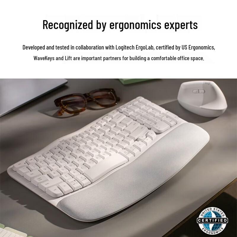 Logitech Wave Combo Эргономичный беспроводной настольный комплект