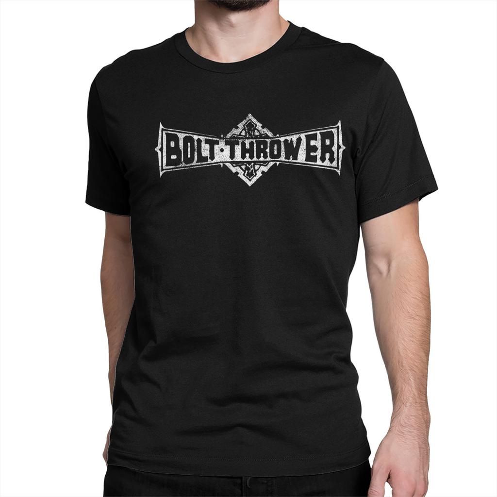 Bolt Thrower Rock Band Logo T Shirts Men Women's Cotton Crazy T-Shirts Round Collar Tee Shirt Short Sleeve Clothes Summer