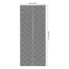 Магнитная теплоизоляционная дверная штора для дверей 36 x 80 дюймов, Видимый дверной чехол для теплоизоляции, Магнитная застежка